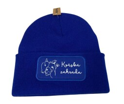 Zimní čepice - královská  modrá